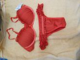 855 CONJUNTO VERMELHO COM BOLINHAS